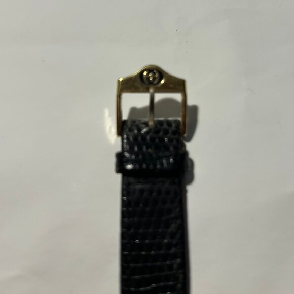 Womens Gucci Brown Gold-Plated Square Case 14 GG Buckle Leather Band Wristwatch - Picture 15 of 16